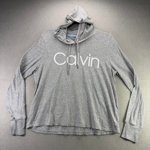 Calvin Klein Performance Women’s Grey Long Sleeve Hoodie Size M - Picture 1 of 10
